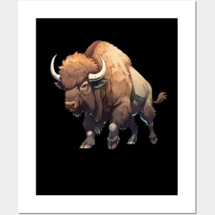 Bison energetic Posters and Art